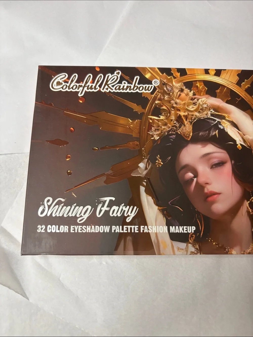 Colorful Rainbow Shining Fairy 32-Color Eyeshadow Palette - Warm Brown Tones